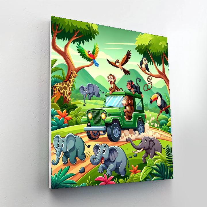 The Great Jungle Safari DIY Paint By Numbers