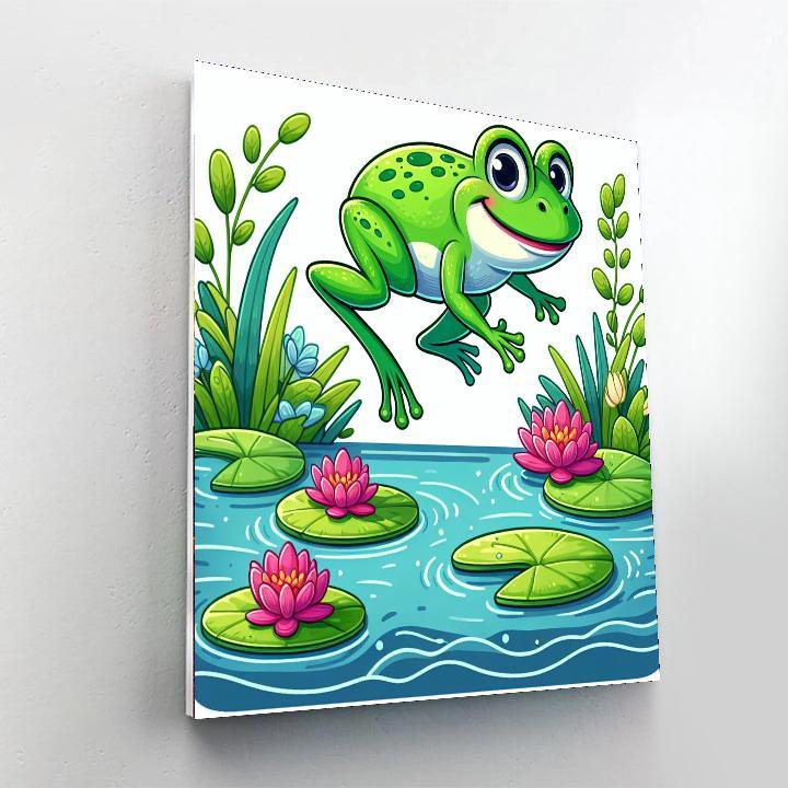 Jumpy Frog Paint By Numbers Art