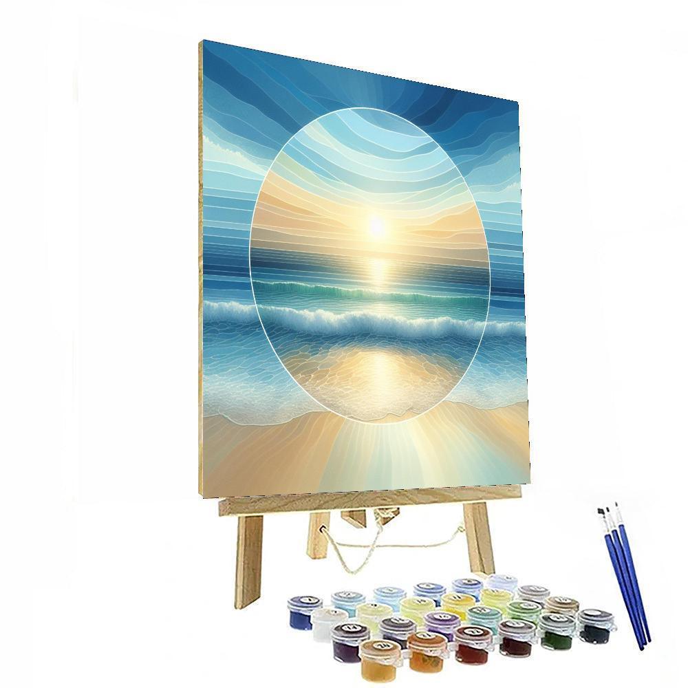 Graceful Ocean Waves DIY Paint By Numbers