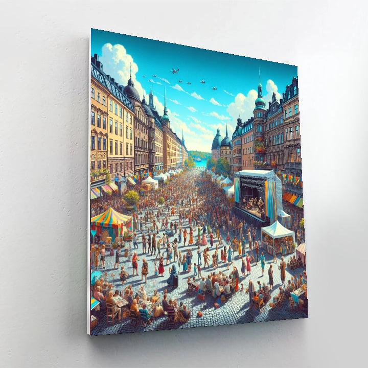 Stockholm Culture Festival - Stockholm, Sweden Number Painting