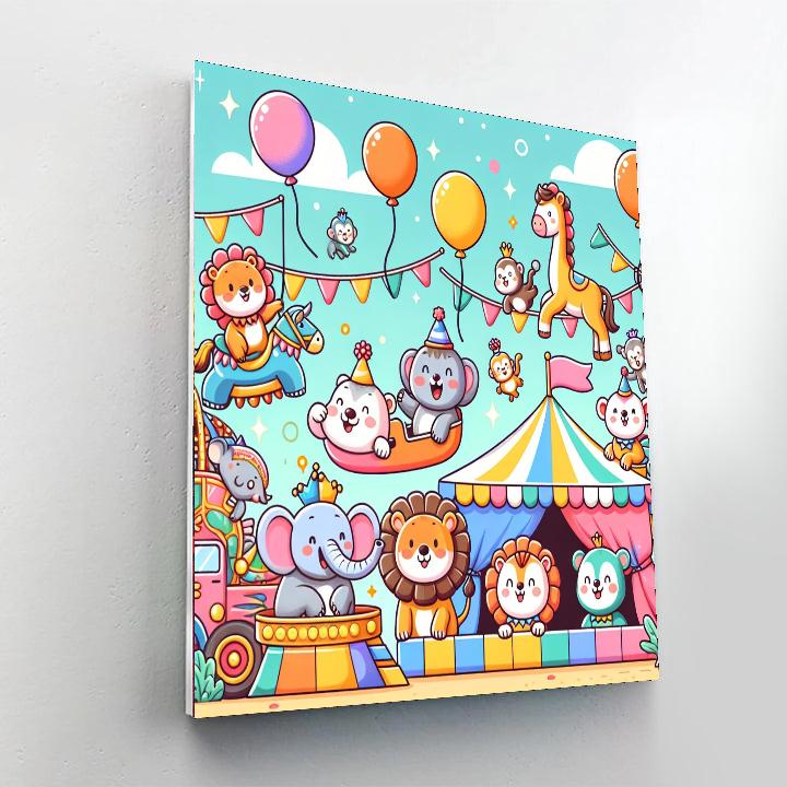 Animal Carnival Number Painting
