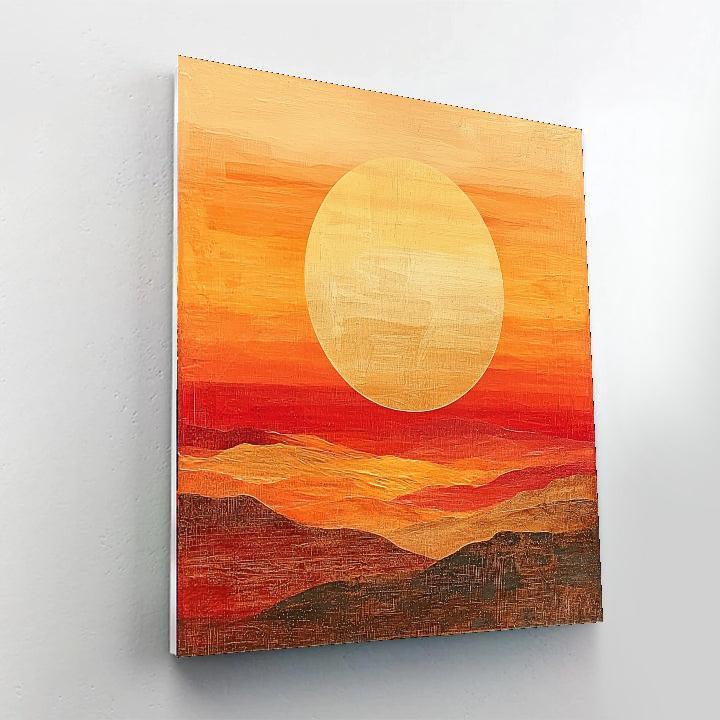 Paul Klee Inspired Mystical Savannah Sunset  Painting By Numbers Kit