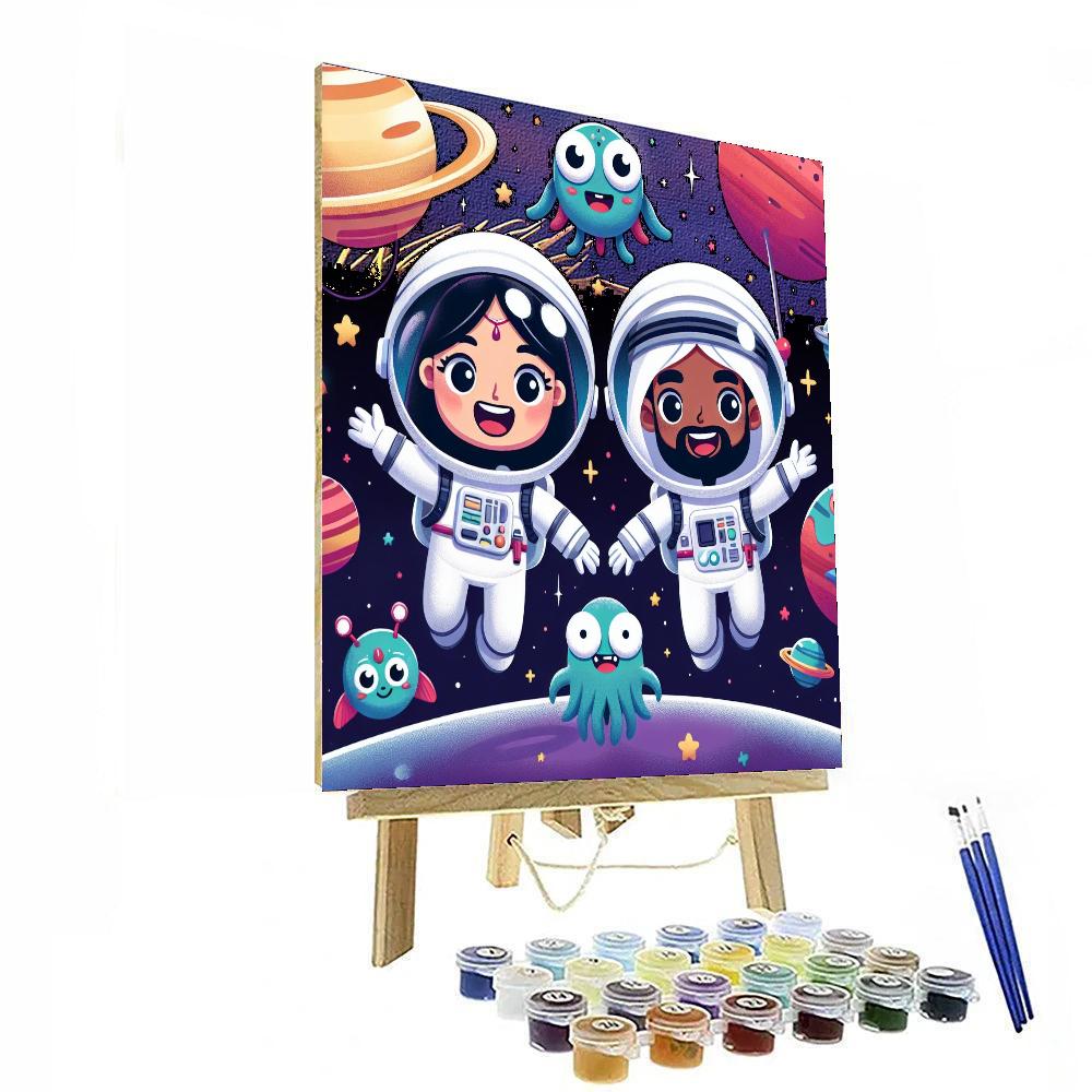 Space Exploration Fun Paint By Numbers