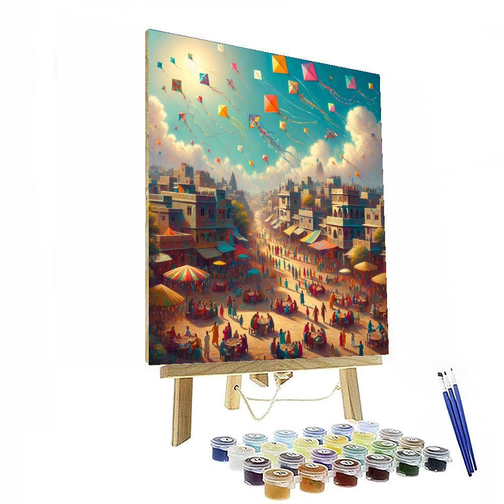 International Kite Festival - Ahmedabad DIY Paint By Numbers