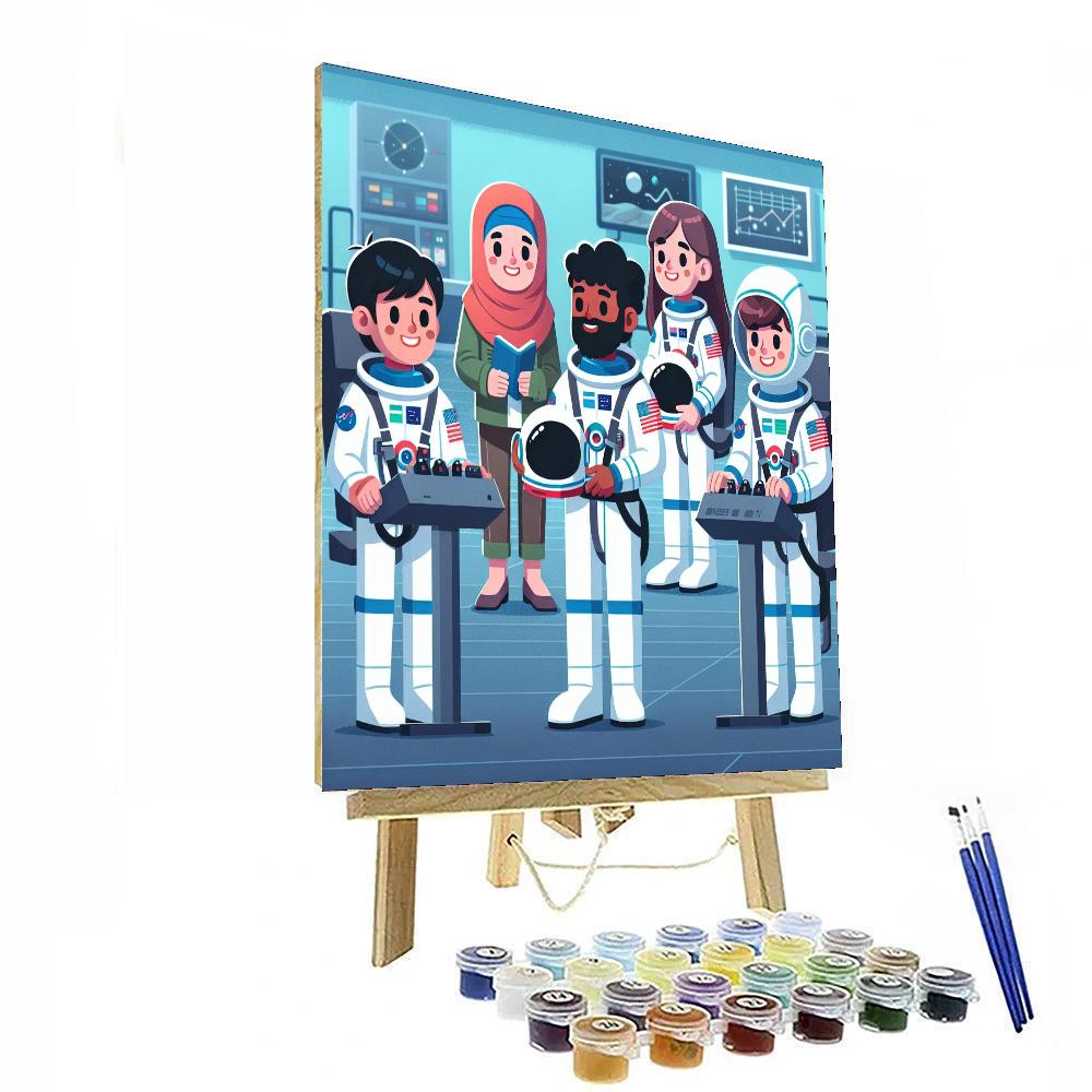 Astronaut Training Academy Numbered Painting Kits