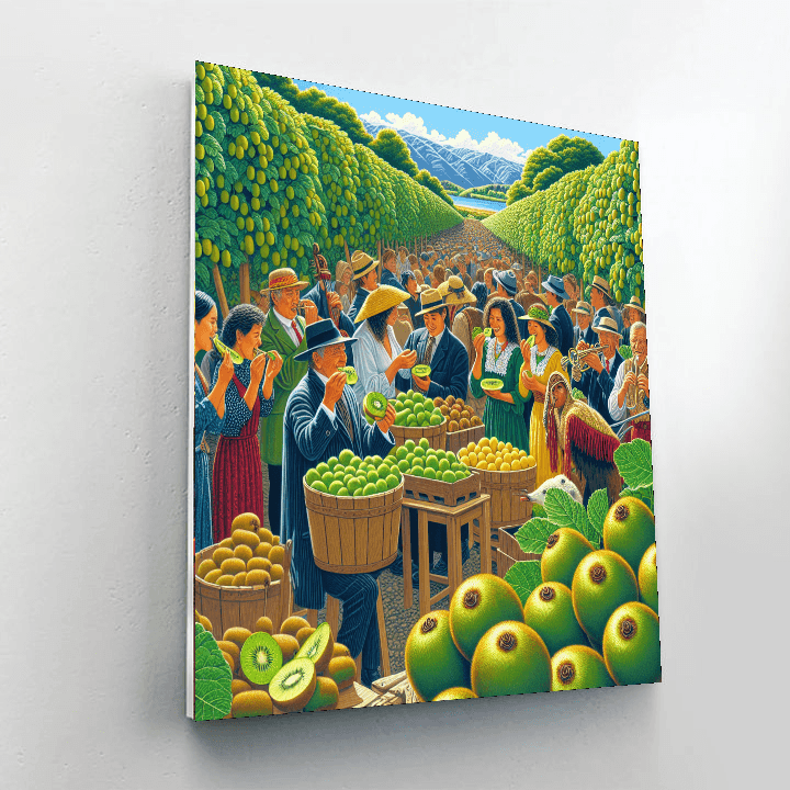 Kiwifruit Festival - New Zealand Painting Number Kit