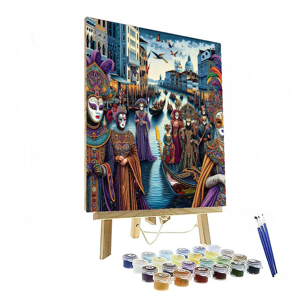 International Festival Of Masked Arts - Venice, Italy Painting Number Kit
