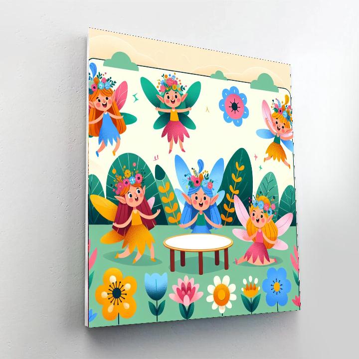 Enchanted Faerie's Garden Party Paint By Color