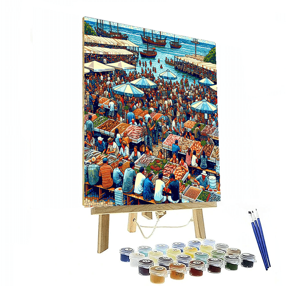 Algarve Seafood Festival - Portugal Number Painting