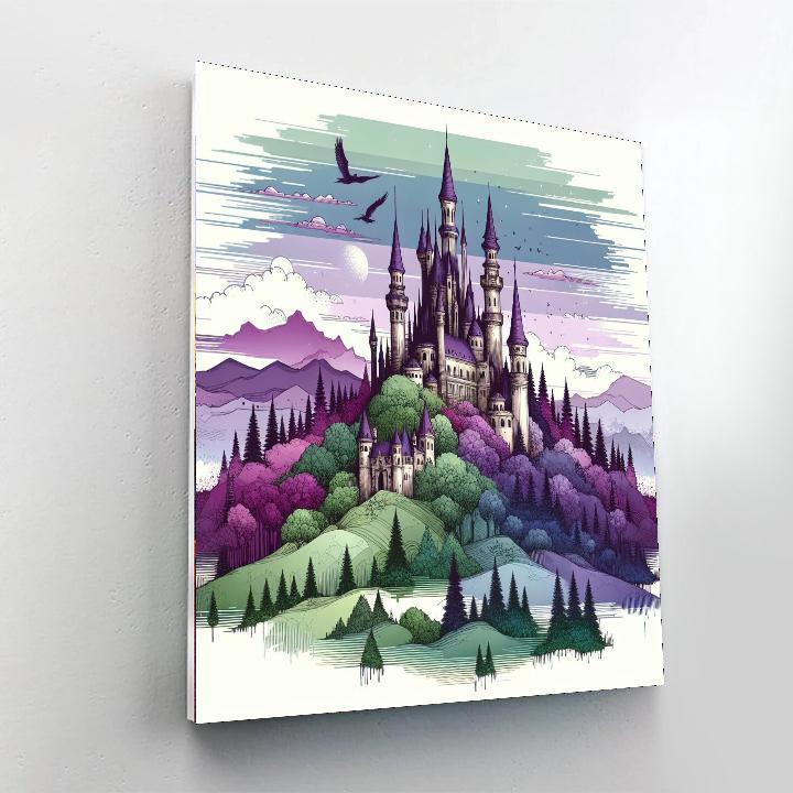Enchanted Castle Views Number Painting