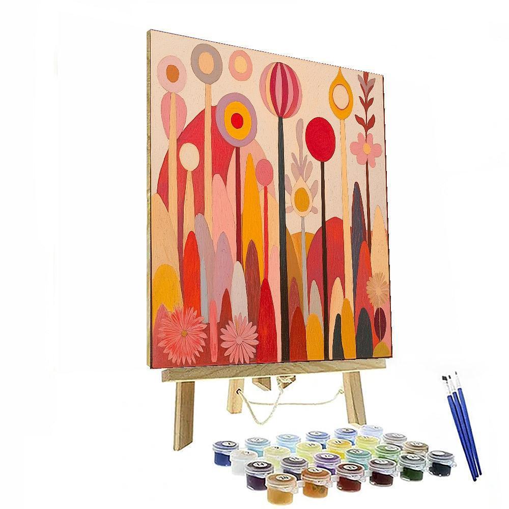 Paul Klee Inspired Imaginary Garden  DIY Paint By Numbers