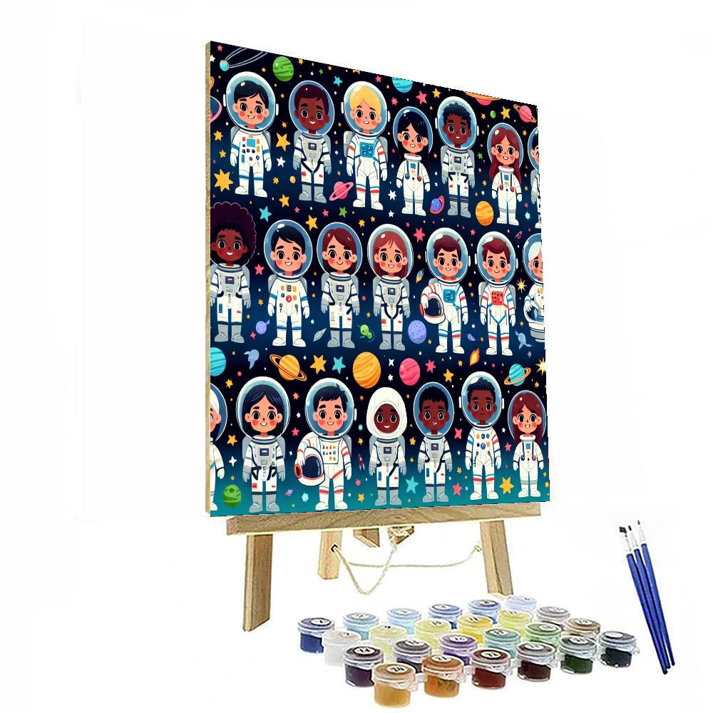 Galaxy Explorer's Journey DIY Paint By Numbers