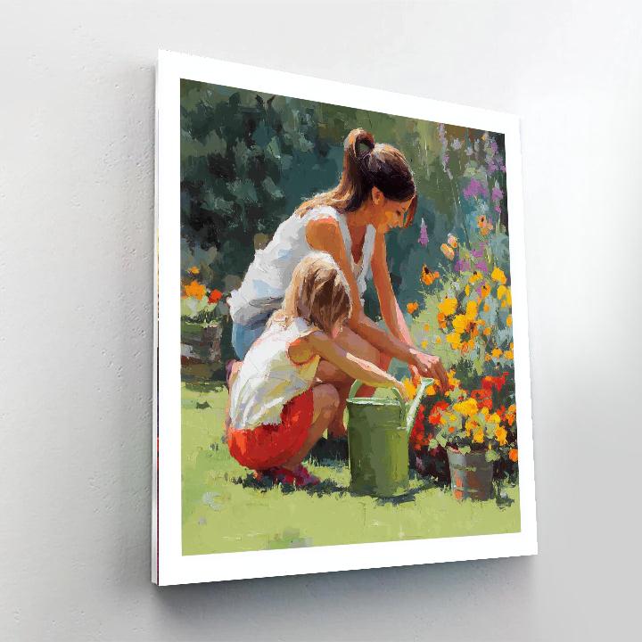 Mommy's Love Blossoms Paint By Color