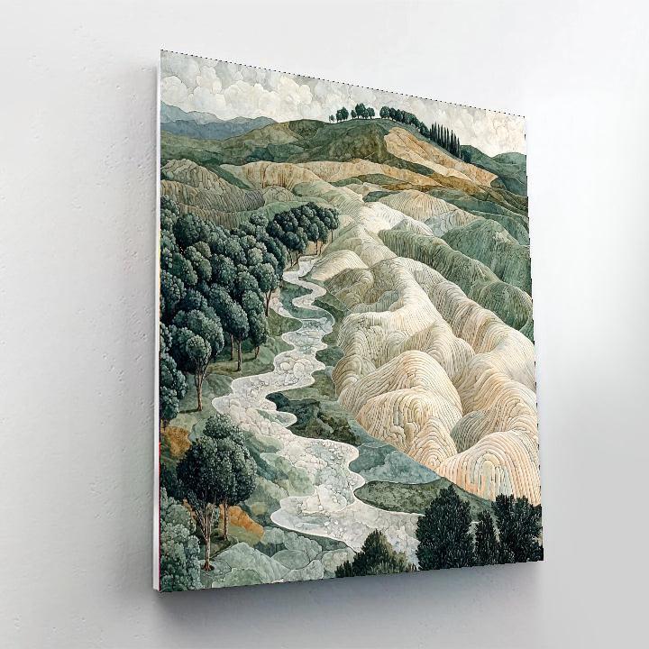 Leonardo Da Vinci Inspired Echoes Of Earth  Paint By Number