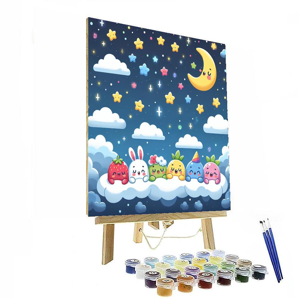 The Dreamy Night Sky DIY Paint By Numbers