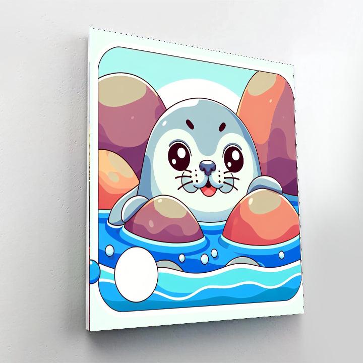 Curious Seal Paint By Numbers Kits
