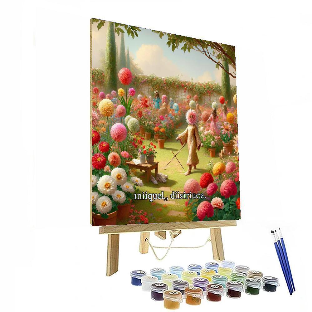 Minnie's Playful Garden Paint By Number
