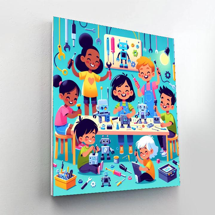 Robotic Inventions Paint By Numbers Art