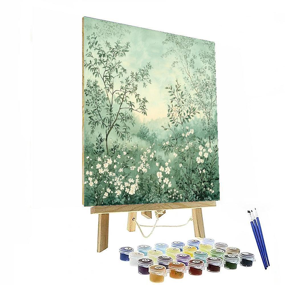Leonardo Da Vinci Inspired The Silent Garden  DIY Paint By Numbers
