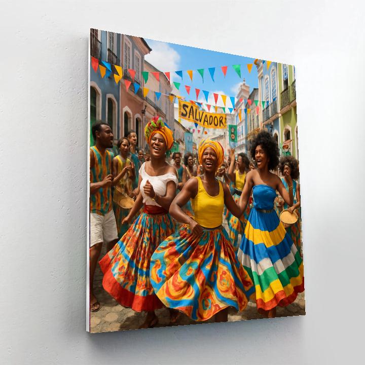 Carnaval De Bahia Number Painting