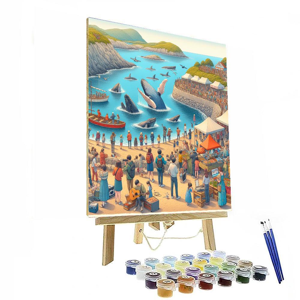 Whale Festival Paint By Numbers Art