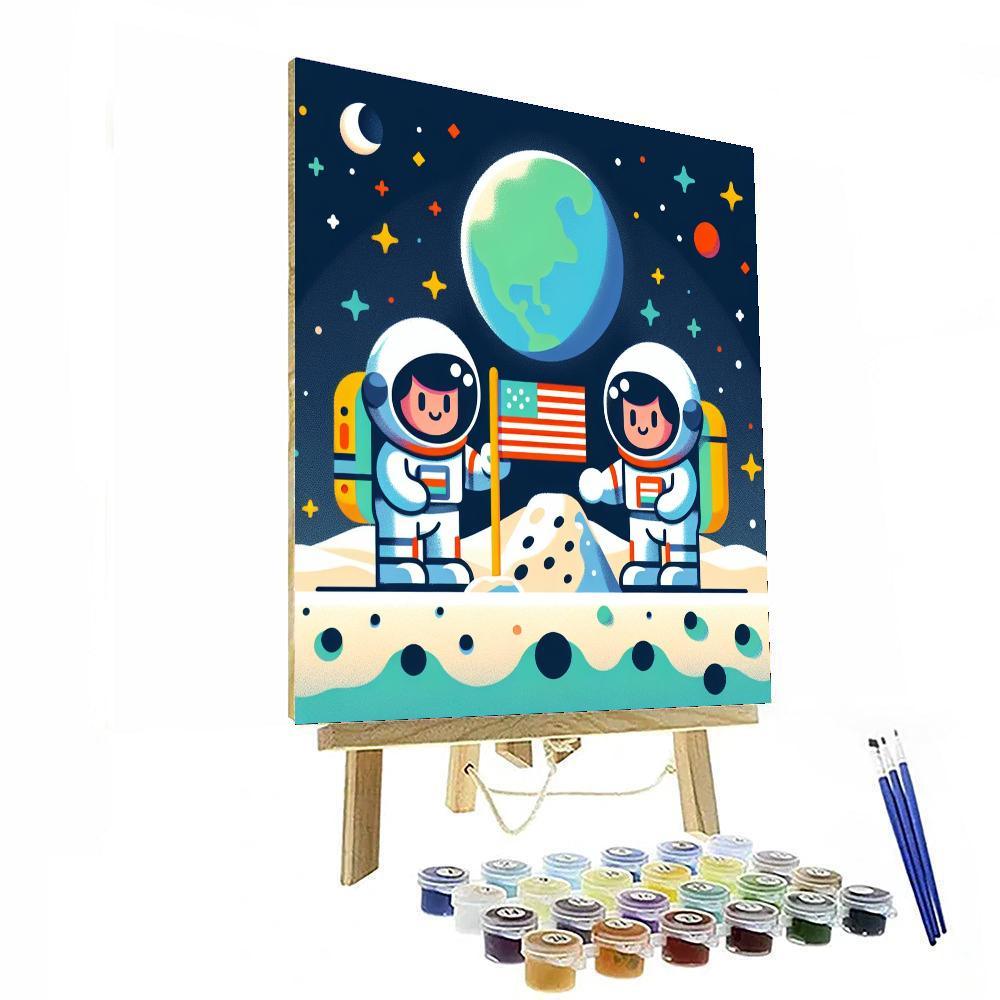 Lunar Landing Explorers Paint By Number