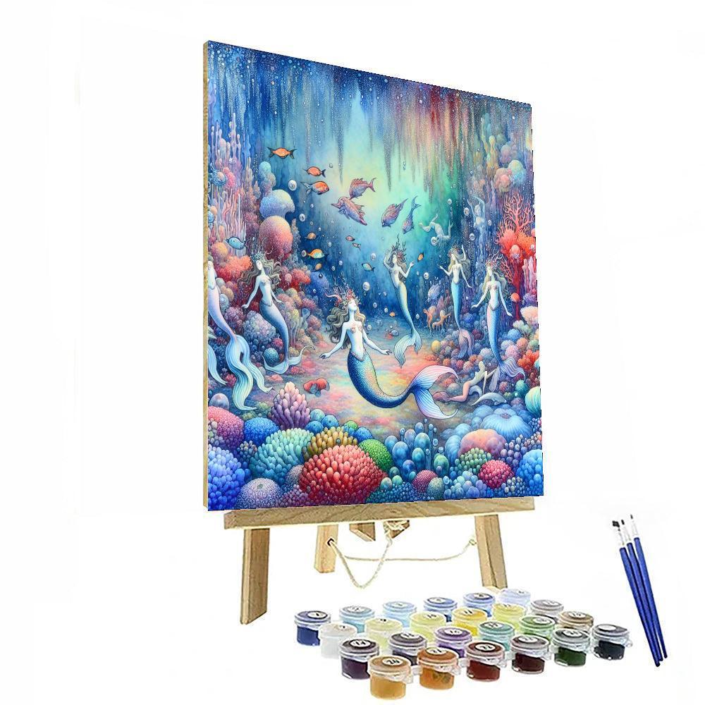 Mermaid's Ocean Melody Paint By Number