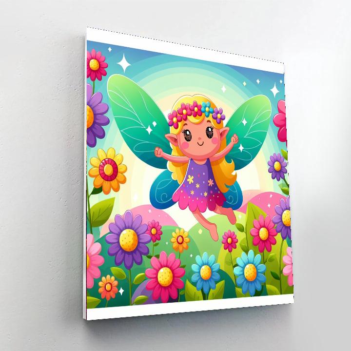 Flying Fairy Paint By Numbers Art