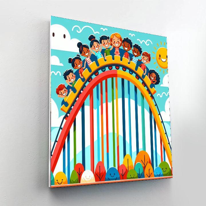Fun Roller Coaster Adventure Paint By Number