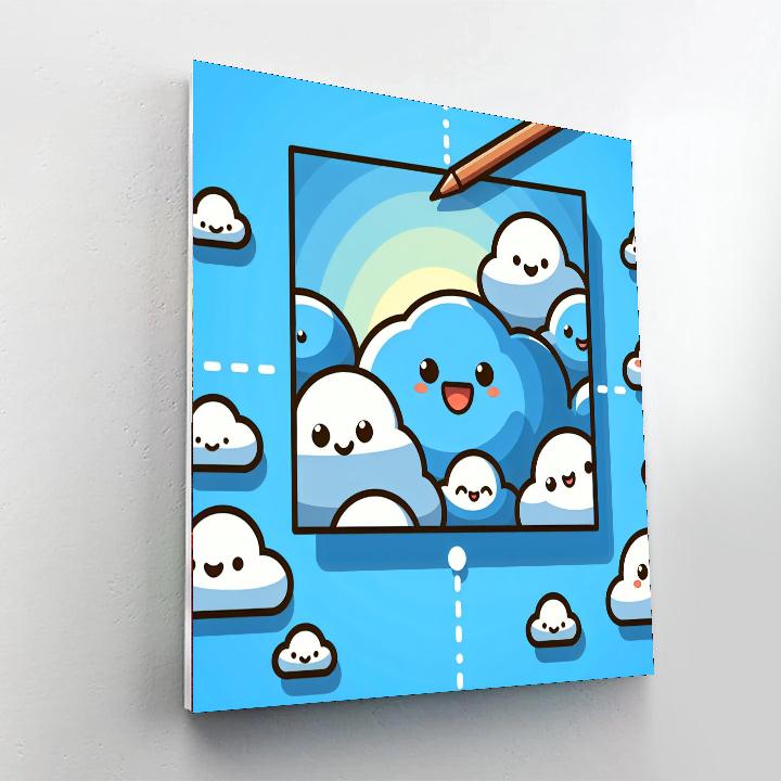 Sunny Day Clouds Numbered Painting Kits