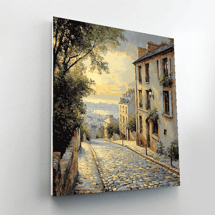Gustave Caillebotte Inspired Historic Streets  Paint By Numbers Kits