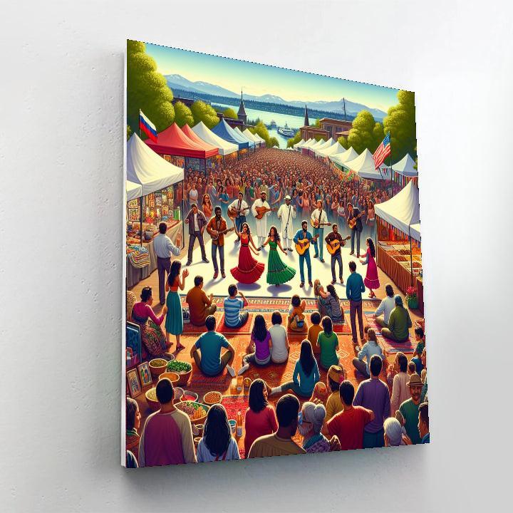 Folk Life Festival - Seattle, Usa Painting By Numbers Kit