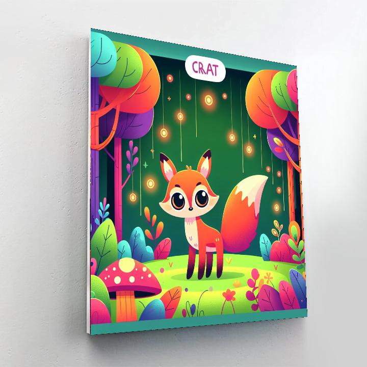 Mystical Forest Fox Paint By Numbers Art