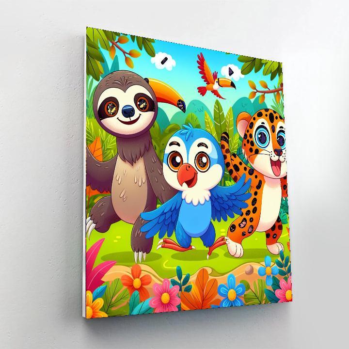 Mystic Jungle Discovery Number Painting