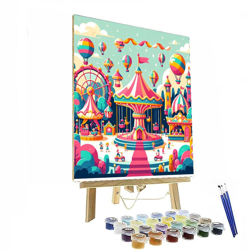 Fairground Festival Fun Paint By Number