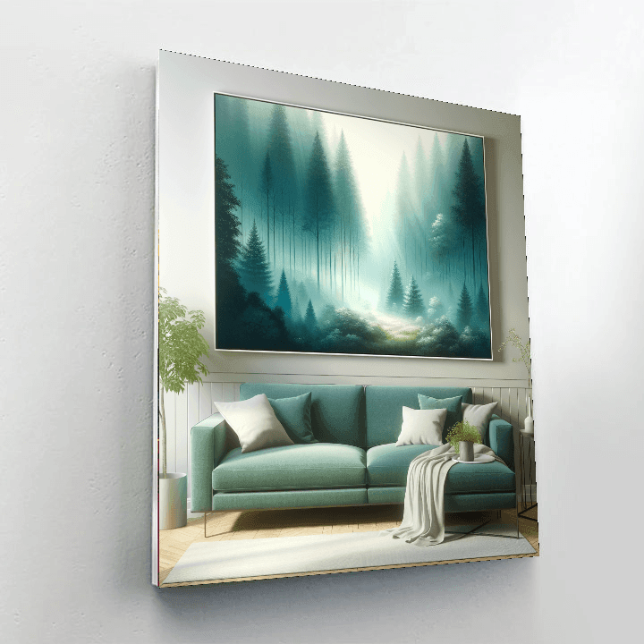 Misty Forest Retreat DIY Paint By Numbers