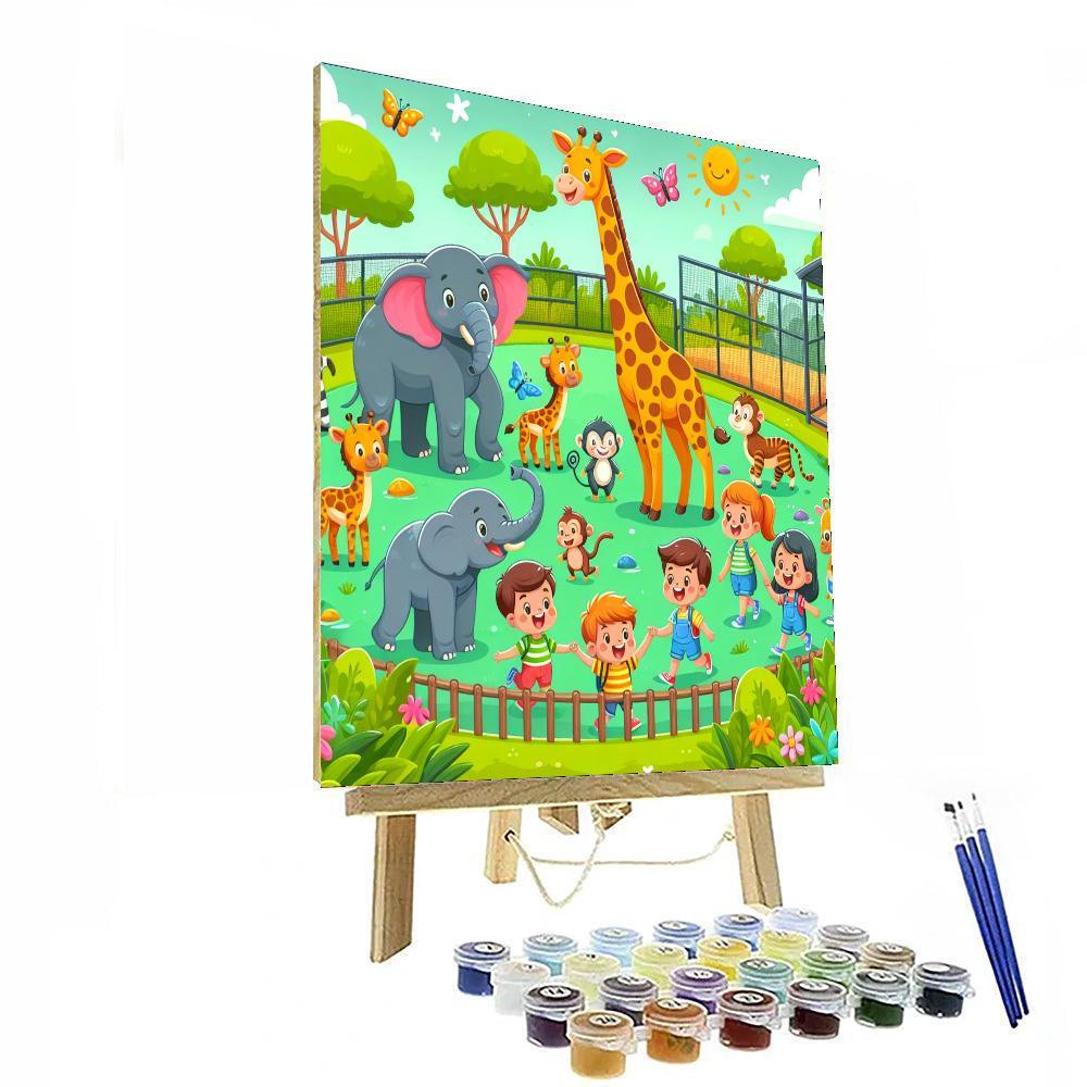 Fun Day At The Zoo Paint By Number