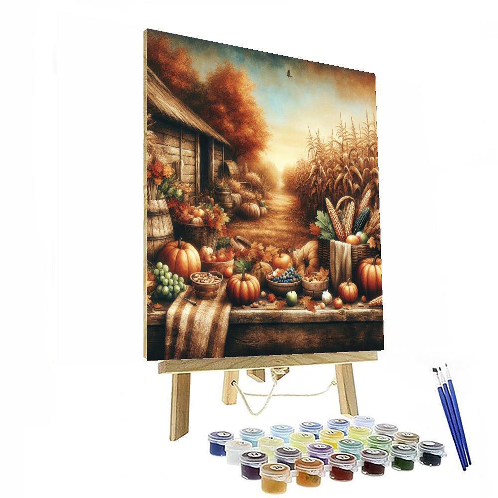Rustic Harvest Blessings Paint By Color