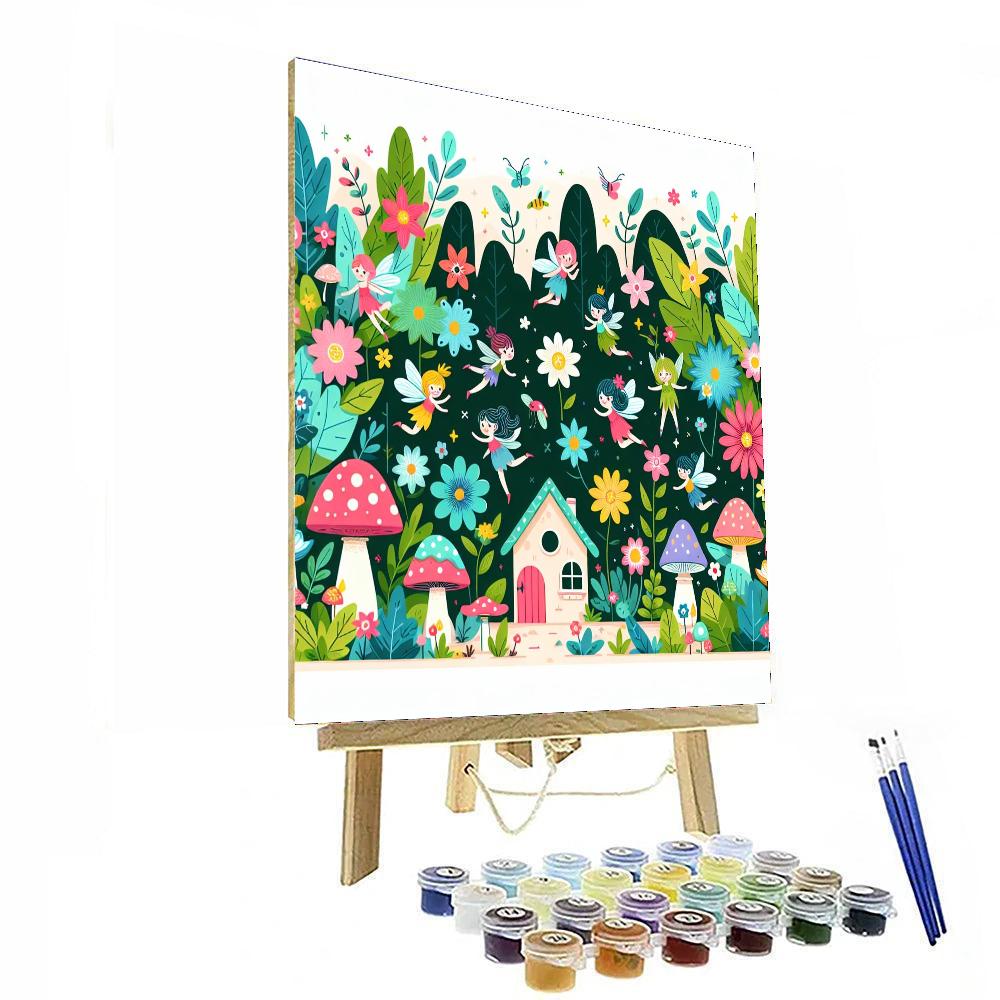 Fairy Garden Wonderland Number Painting