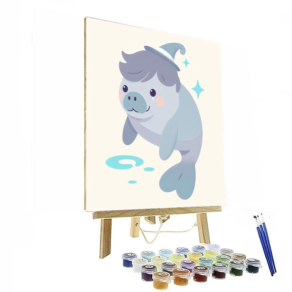 Magical Manatee Paint By Number