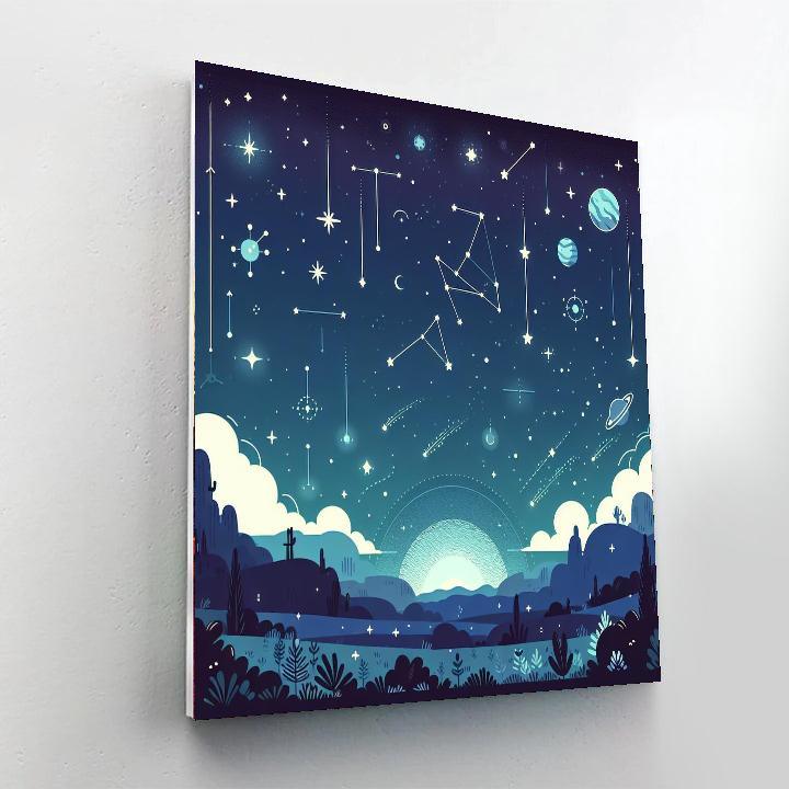 Mystical Night Sky Journey Paint By Number