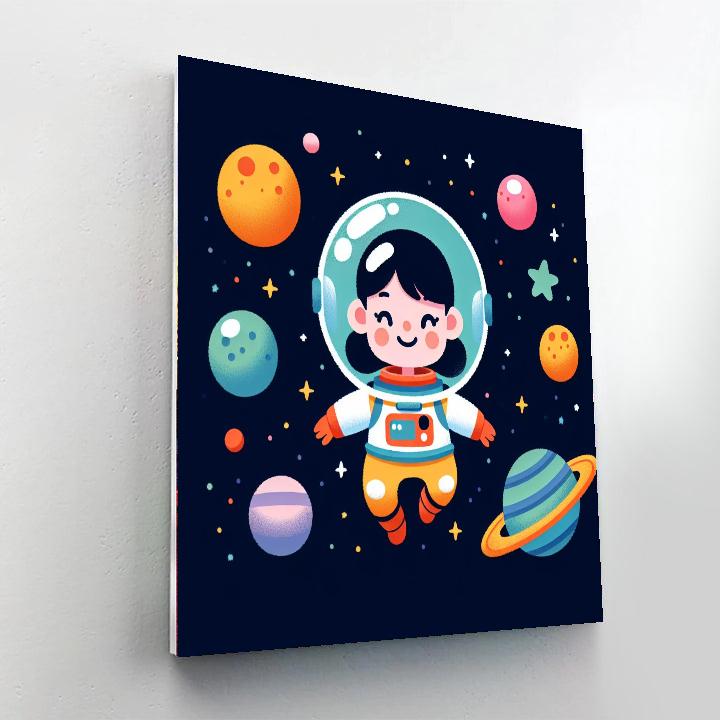 Starry Astronaut Painting By Numbers Kit
