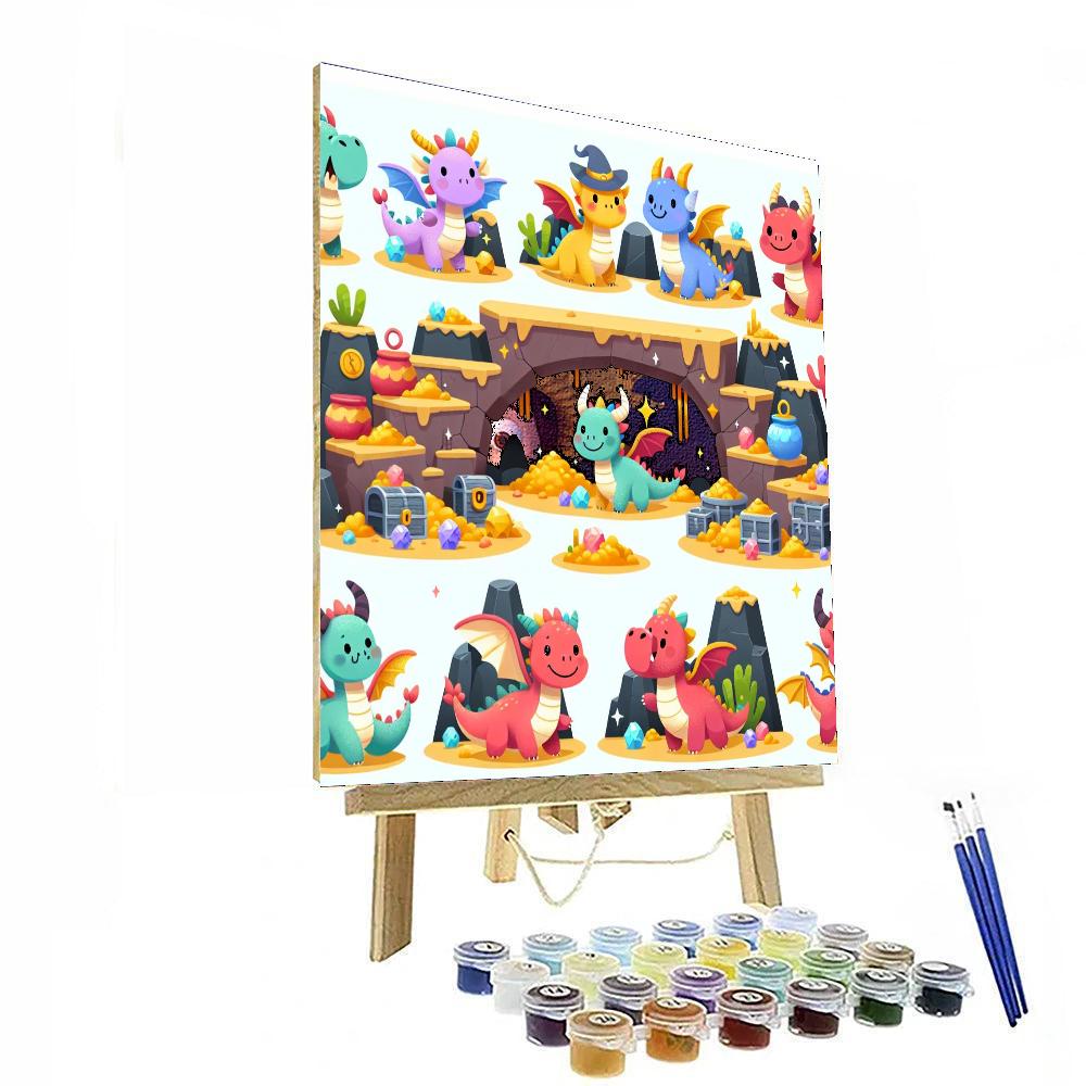 Fantasy Dragon Cave Painting By Numbers Kit