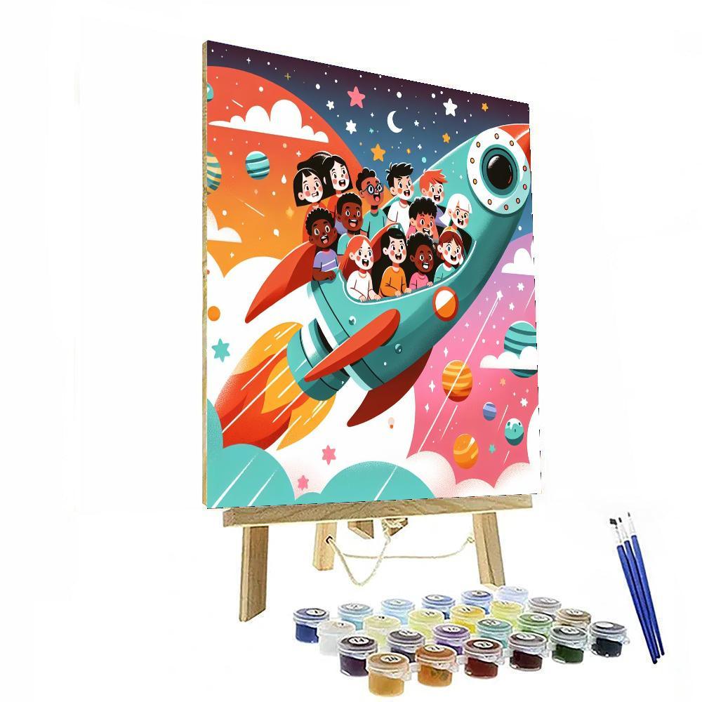 Space Shuttle Adventure Painting By Numbers Kit