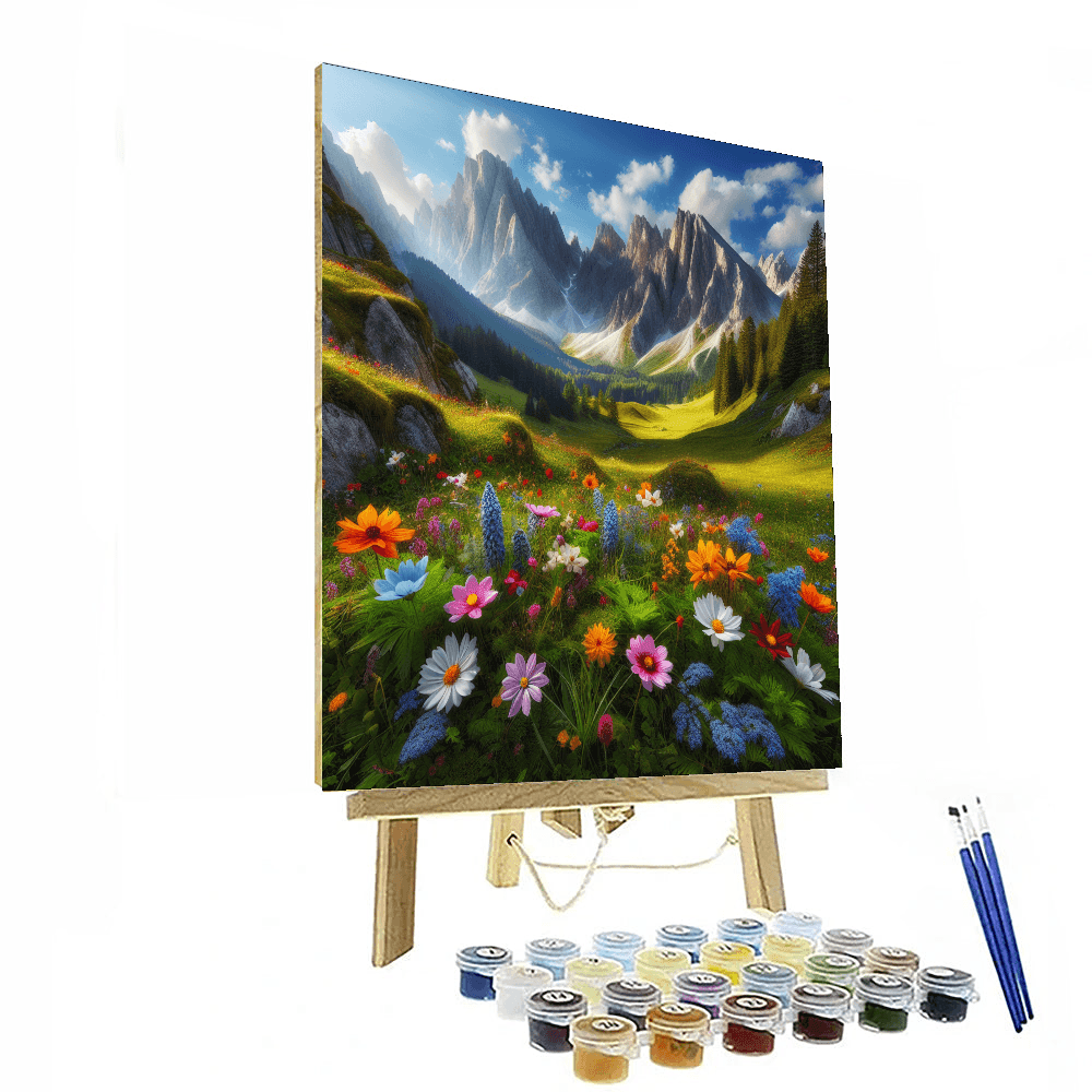 Alpine Meadow Serenity Paint By Numbers