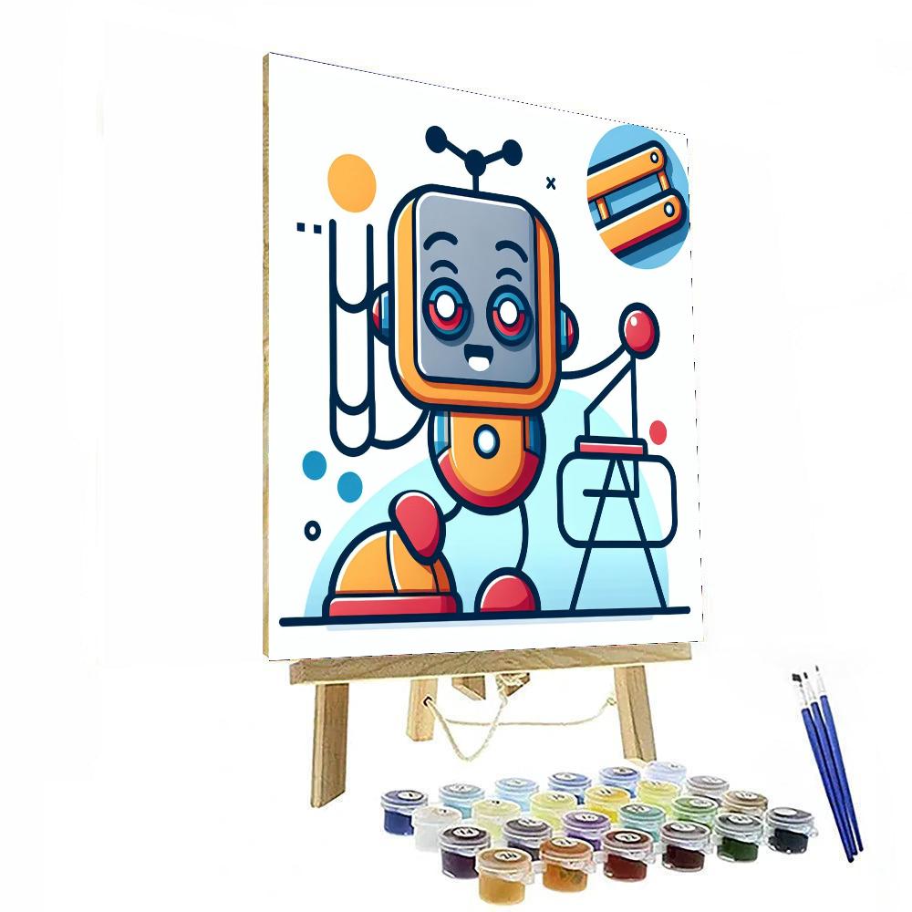 Merry Robot DIY Paint By Numbers