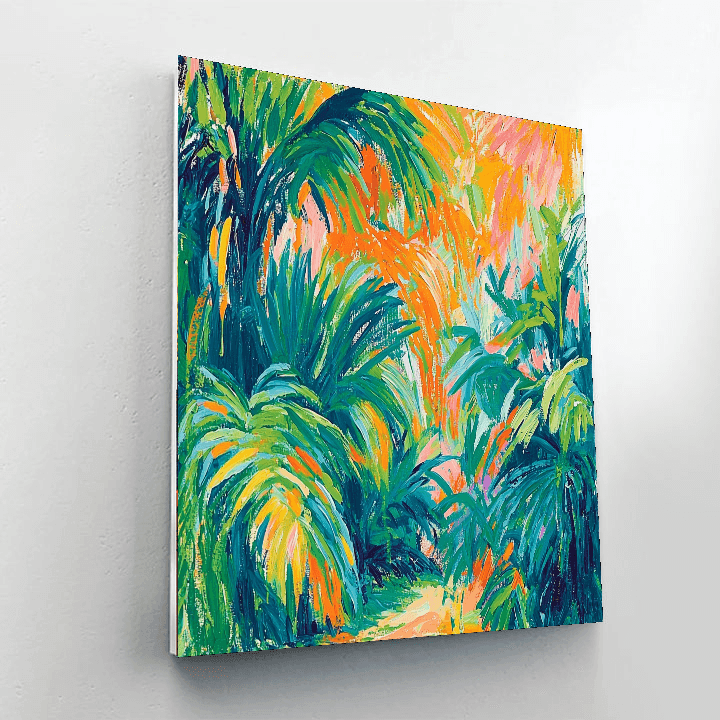 Paul Gauguin Inspired Vibrant Jungle Expedition  Paint By Color