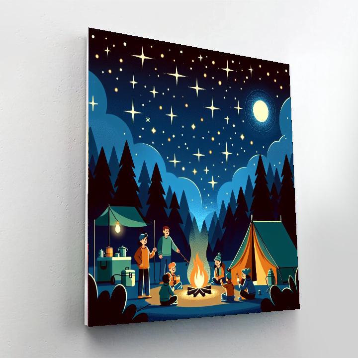 Moonlight Magic Campout Paint By Number