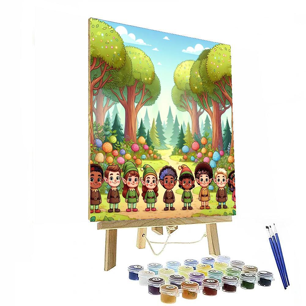 Mystical Elf Woodland Paint By Numbers Art