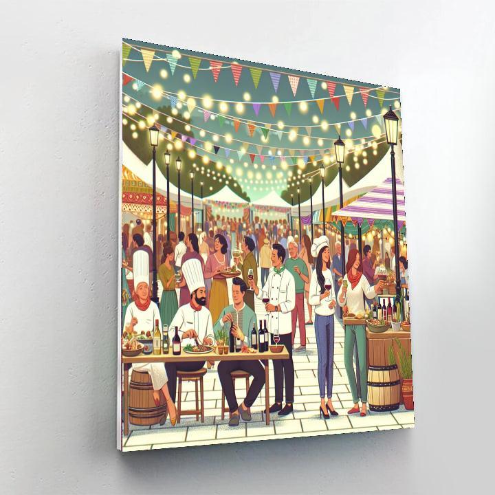 Hong Kong Wine & Dine Festival Paint By Numbers Art